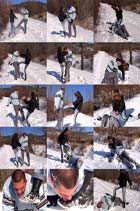Ballbusting In The Snow